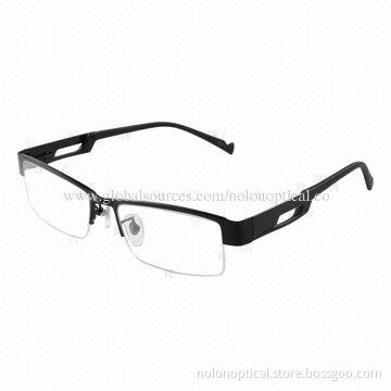 Best Sale Titanium Semi-rimless Optical Frame for Men, Customized Logo
